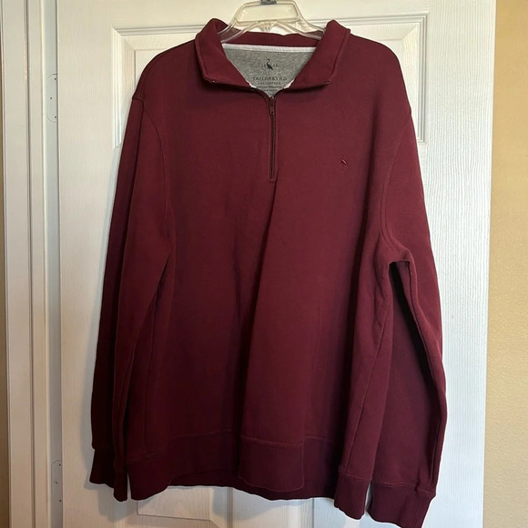 Tailorbyrd men’s maroon quarter zip sweater size XXL - Picture 1 of 8